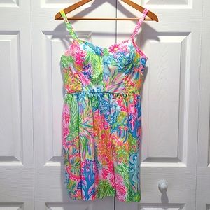 Lilly Pulitzer Ardleigh Dress Sz 8 in Lovers Coral, Pockets